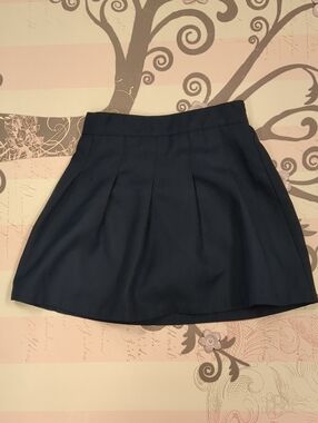 Izod Girls' Navy Pleated Skater Skirt